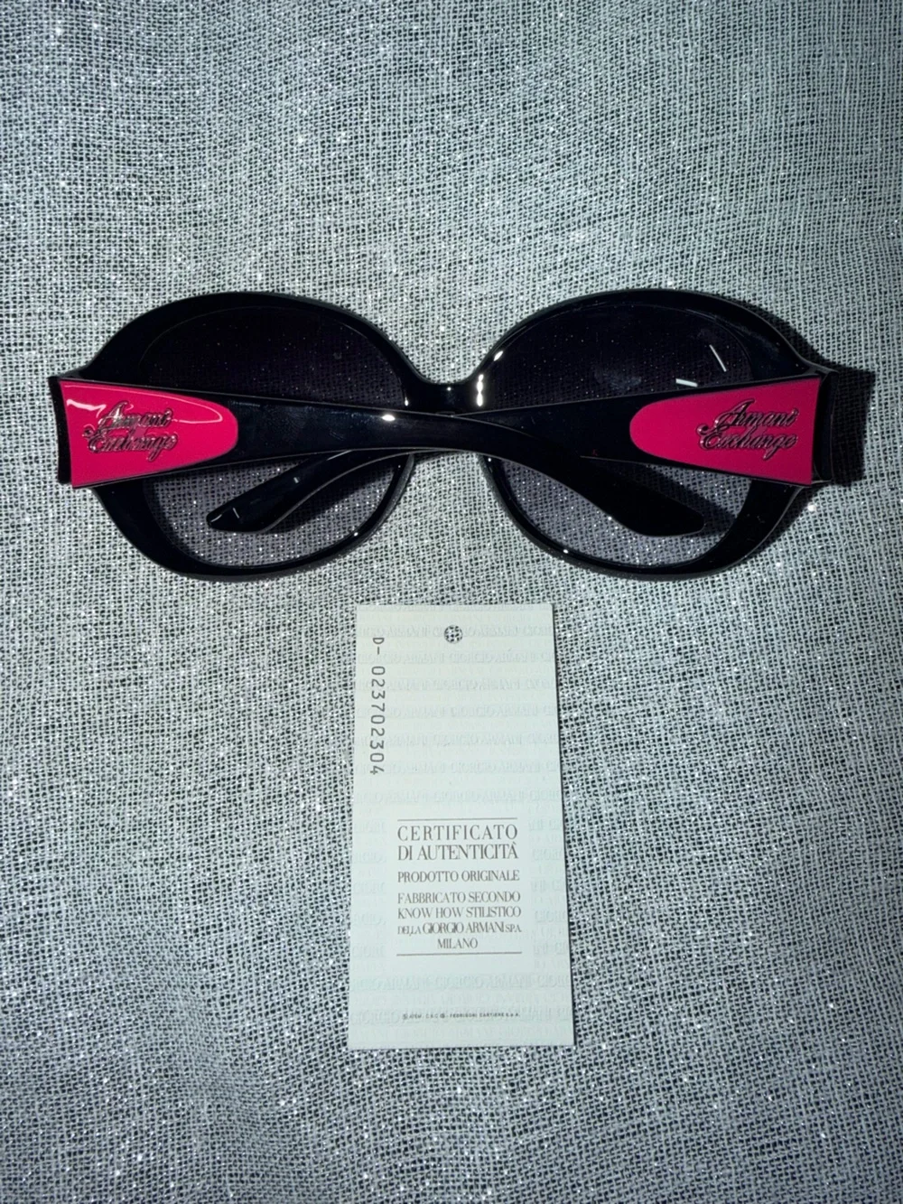 Authentic Vintage Armani Exchange Women's Sunglasses with Clear Graphic Case